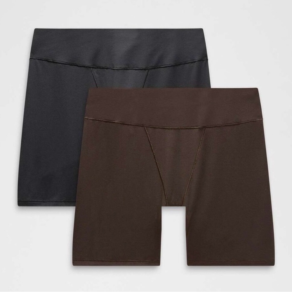 Lululemon UnderEase Super High Rise Shortie Underwear 2-Pack Black/French Press